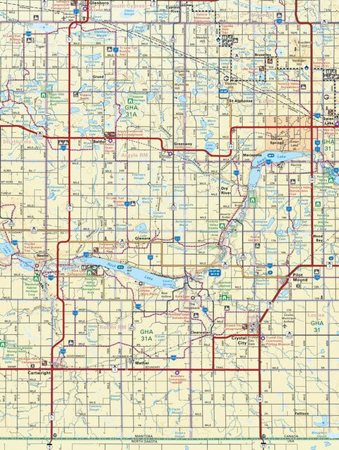 MBMB04 Pilot Mound - Manitoba Backroad Mapbook Topo Preview 1