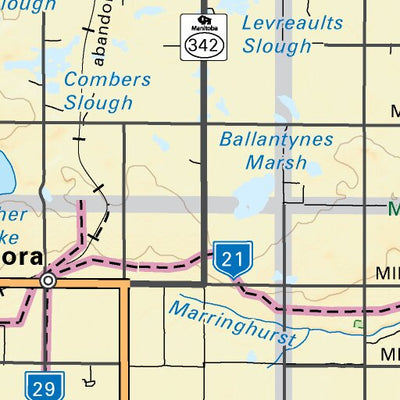 MBMB04 Pilot Mound - Manitoba Backroad Mapbook Topo Preview 2