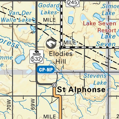 MBMB04 Pilot Mound - Manitoba Backroad Mapbook Topo Preview 3