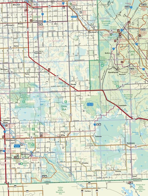 MBMB08 Sandilands - Manitoba Backroad Mapbook Topo Map by Backroad ...