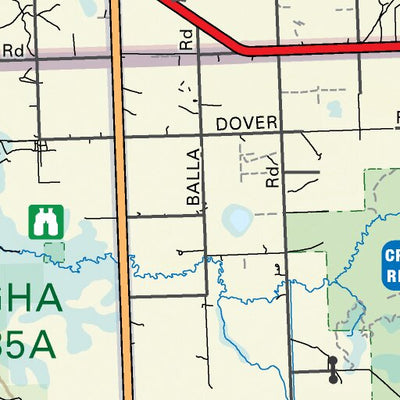 MBMB08 Sandilands - Manitoba Backroad Mapbook Topo Preview 2