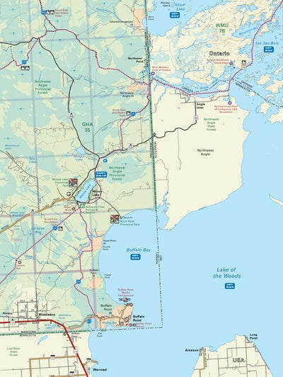 MBMB10 Buffalo Point - Manitoba Backroad Mapbook Topo Preview 1