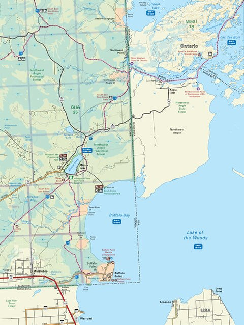 MBMB10 Buffalo Point - Manitoba Backroad Mapbook Topo Preview 1