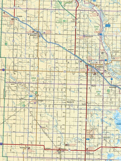 MBMB11 Virden - Manitoba Backroad Mapbook Topo Preview 1