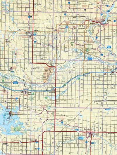 MBMB12 Souris - Manitoba Backroad Mapbook Topo Preview 1