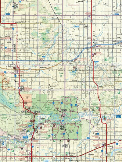 MBMB14 Spruce Woods Provincial Park - Manitoba Backroad Mapbook Topo Preview 1