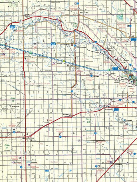 MBMB16 Elm Creek - Manitoba Backroad Mapbook Topo Preview 1