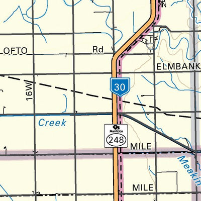 MBMB16 Elm Creek - Manitoba Backroad Mapbook Topo Preview 2