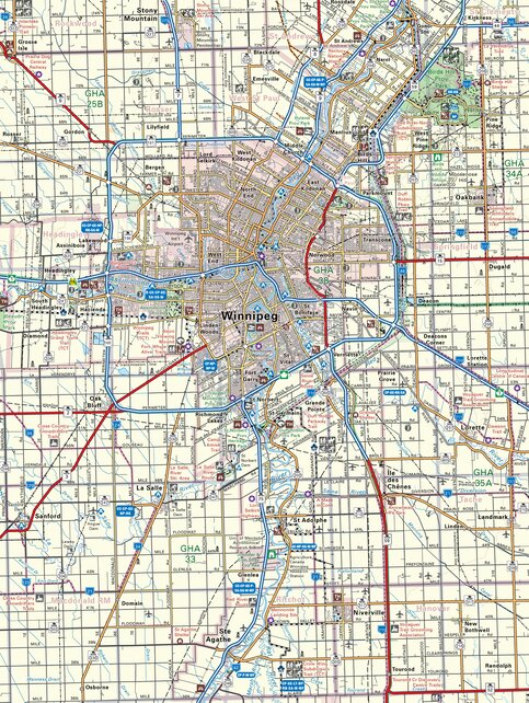 MBMB17 Winnipeg - Manitoba Backroad Mapbook Topo Map by Backroad ...