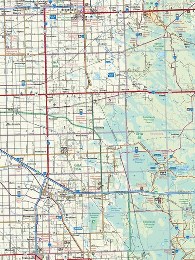 MBMB18 Steinbach - Manitoba Backroad Mapbook Topo Preview 1