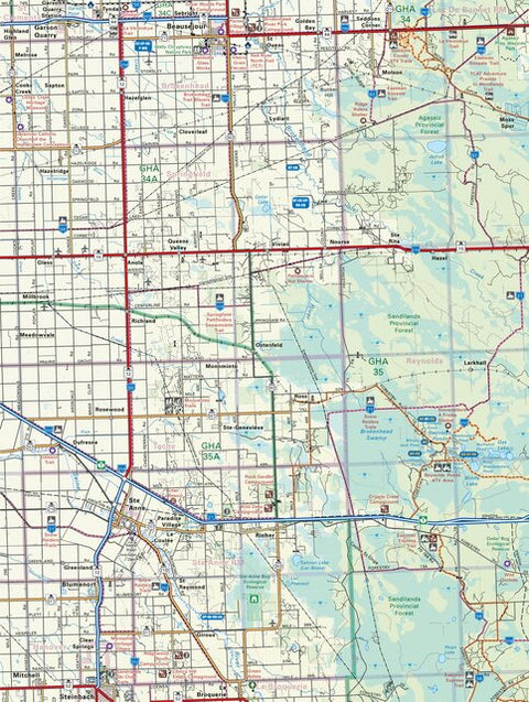 MBMB18 Steinbach - Manitoba Backroad Mapbook Topo Preview 1