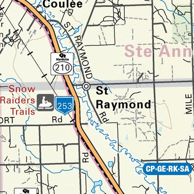 MBMB18 Steinbach - Manitoba Backroad Mapbook Topo Preview 3