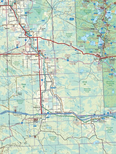 MBMB19 Whitemouth - Manitoba Backroad Mapbook Topo Preview 1