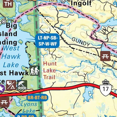 MBMB20 West Hawk Lake - Manitoba Backroad Mapbook Topo Preview 2