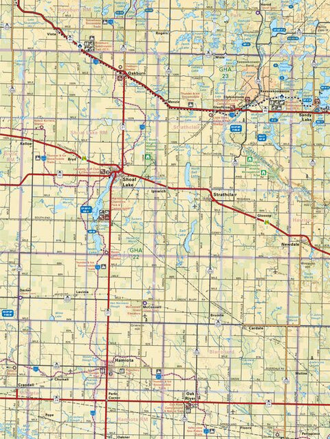 MBMB22 Shoal Lake - Manitoba Backroad Mapbook Topo Preview 1