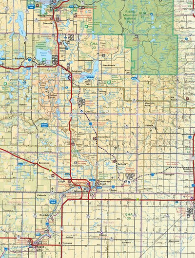 MBMB23 Minnedosa - Manitoba Backroad Mapbook Topo Preview 1