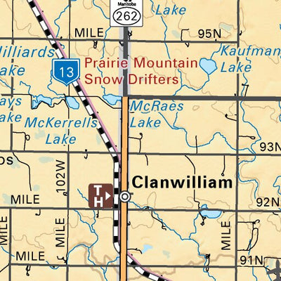 MBMB23 Minnedosa - Manitoba Backroad Mapbook Topo Preview 2