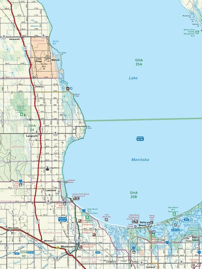 MBMB25 Langruth - Manitoba Backroad Mapbook Topo Preview 1