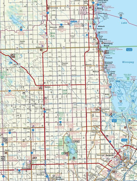 MBMB27 Selkirk - Manitoba Backroad Mapbook Topo Preview 1