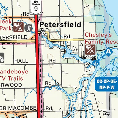 MBMB27 Selkirk - Manitoba Backroad Mapbook Topo Preview 3