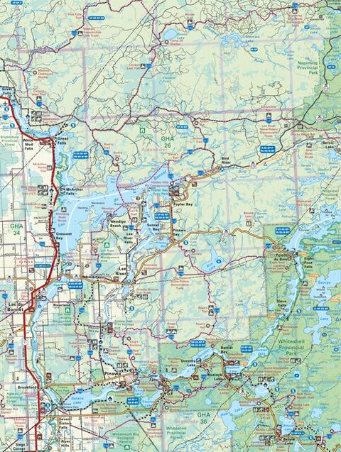 MBMB29 Pinawa - Manitoba Backroad Mapbook Topo Preview 1