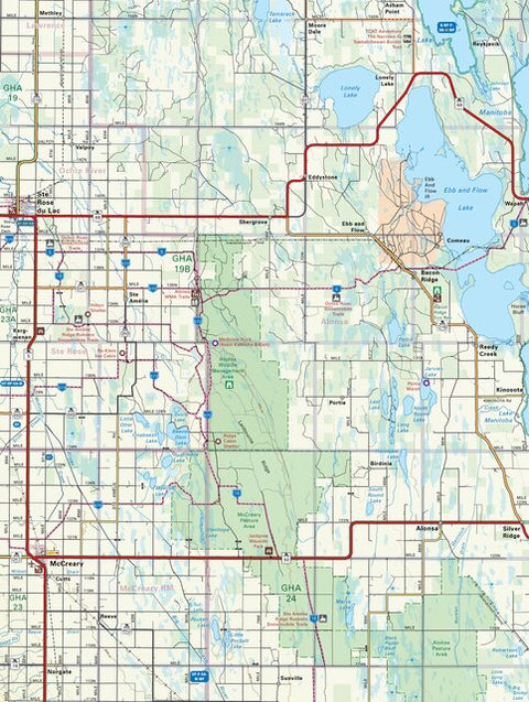 MBMB34 McCreary - Manitoba Backroad Mapbook Topo Preview 1
