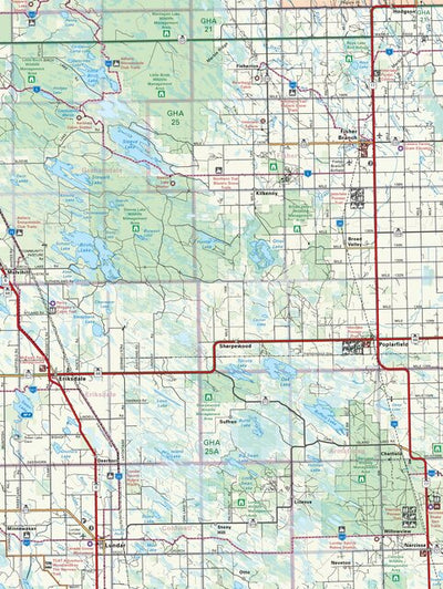MBMB36 Lundar - Manitoba Backroad Mapbook Topo Preview 1