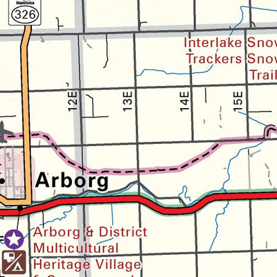 MBMB37 Arborg - Manitoba Backroad Mapbook Topo Preview 2