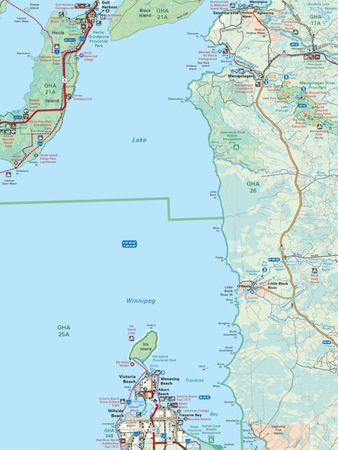 MBMB38 Hecla Island - Manitoba Backroad Mapbook Topo Preview 1