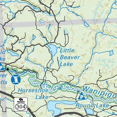 MBMB39 Bissett - Manitoba Backroad Mapbook Topo Preview 3
