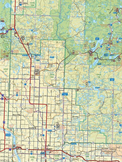 MBMB41 Roblin - Manitoba Backroad Mapbook Topo Preview 1