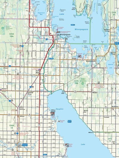 MBMB43 Winnipegosis - Manitoba Backroad Mapbook Topo Preview 1