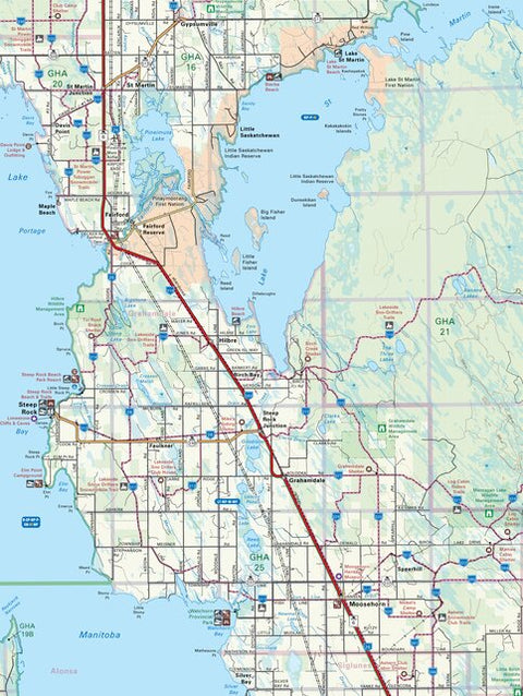 MBMB45 Lake St Martin - Manitoba Backroad Mapbook Topo Preview 1