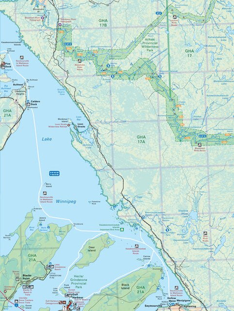 MBMB48 Gull Harbour - Manitoba Backroad Mapbook Topo Preview 1