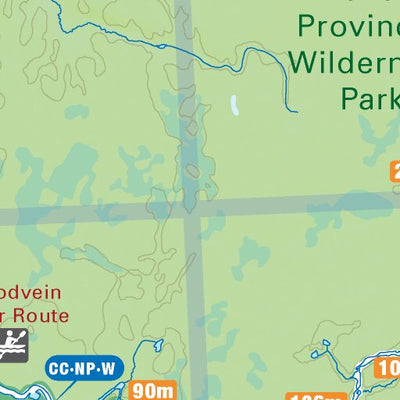MBMB49 Sasaginnigak Lake - Manitoba Backroad Mapbook Topo Preview 2