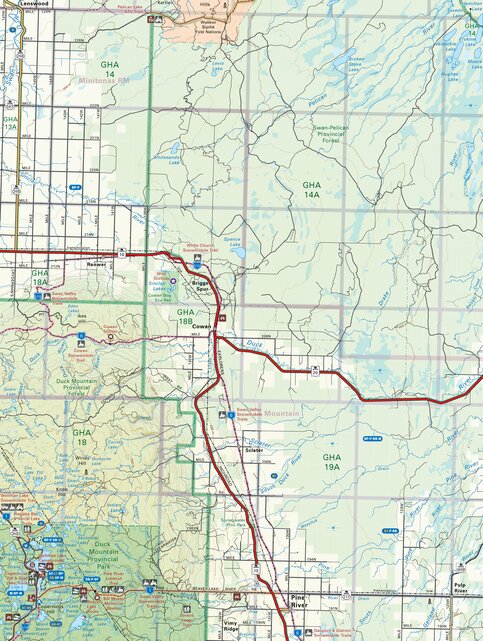 MBMB52 Pine River - Manitoba Backroad Mapbook Topo Map by Backroad ...