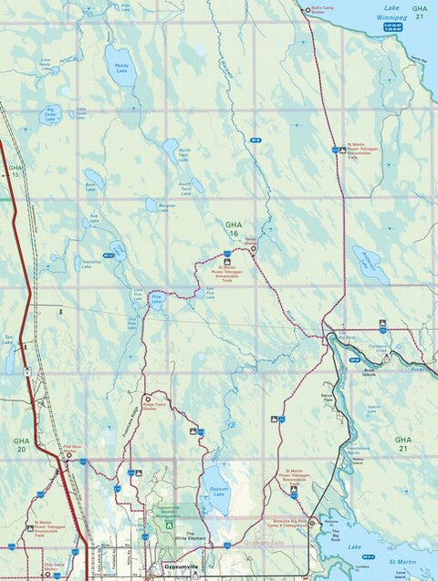 MBMB55 Gypsumville - Manitoba Backroad Mapbook Topo Preview 1