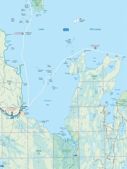 MBMB56 Dauphin River - Manitoba Backroad Mapbook Topo Preview 1