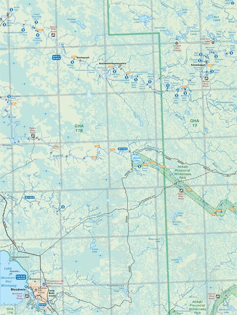 MBMB58 Bloodvein - Manitoba Backroad Mapbook Topo Preview 1
