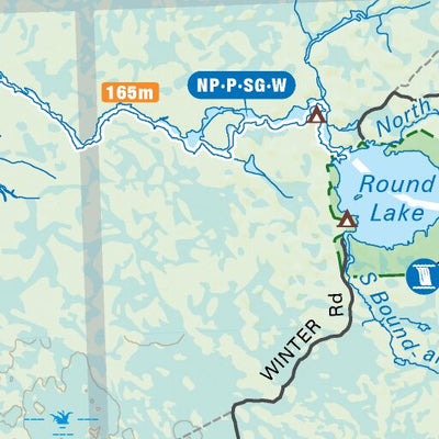 MBMB58 Bloodvein - Manitoba Backroad Mapbook Topo Preview 2