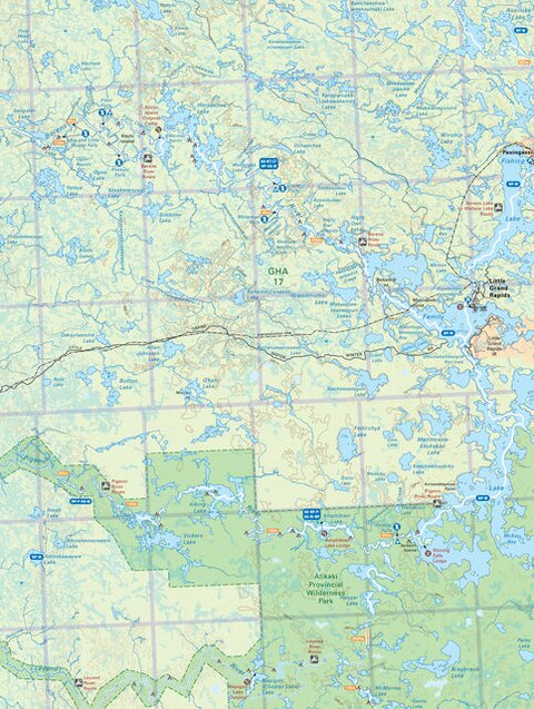 MBMB59 Little Grand Rapids - Manitoba Backroad Mapbook Topo Preview 1