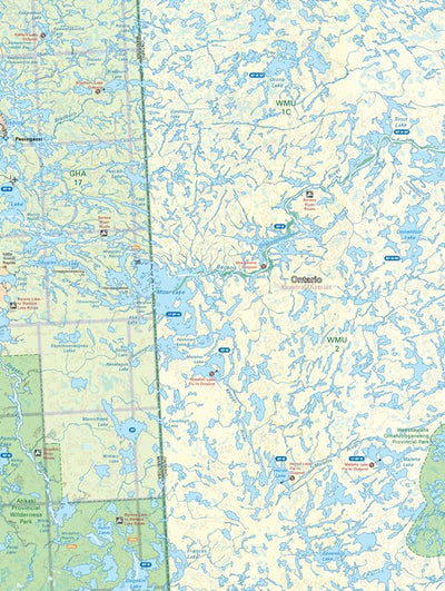 MBMB60 Pauingassi - Manitoba Backroad Mapbook Topo Preview 1