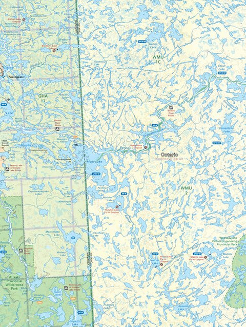 MBMB60 Pauingassi - Manitoba Backroad Mapbook Topo Preview 1