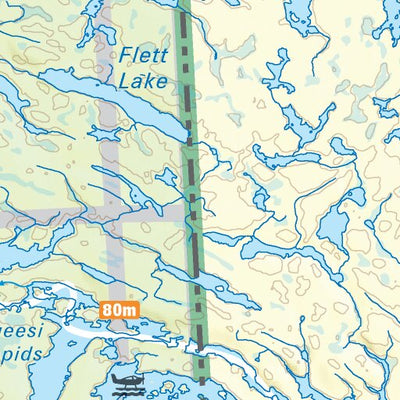 MBMB60 Pauingassi - Manitoba Backroad Mapbook Topo Preview 3