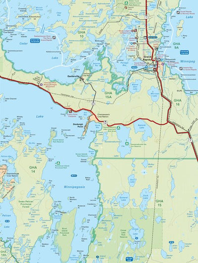 MBMB62 Grand Rapids - Manitoba Backroad Mapbook Topo Preview 1