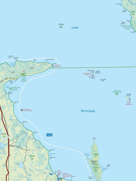 MBMB63 Long Point - Lake Winnipeg - Manitoba Backroad Mapbook Topo Preview 1