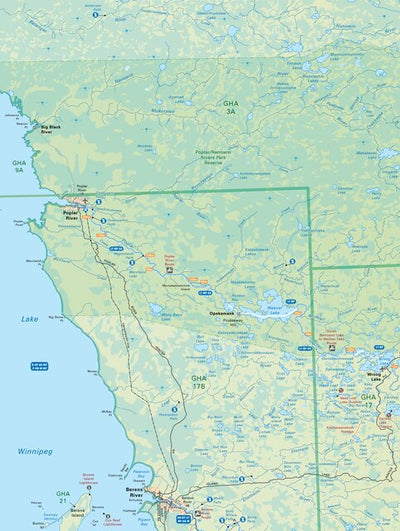 MBMB64 Poplar River - Manitoba Backroad Mapbook Topo Preview 1