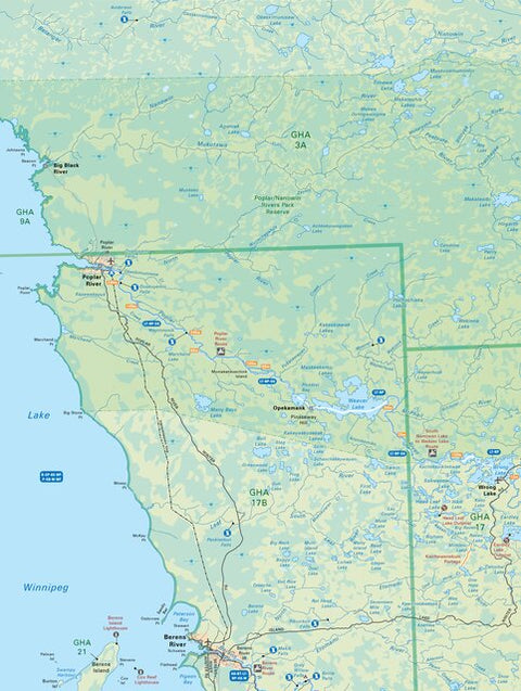 MBMB64 Poplar River - Manitoba Backroad Mapbook Topo Preview 1