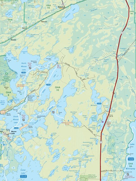 MBMB67 Moose Lake - Manitoba Backroad Mapbook Topo Preview 1