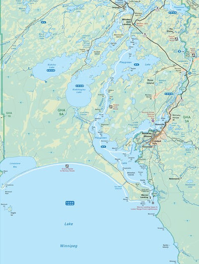 MBMB68 Norway House - Manitoba Backroad Mapbook Topo Preview 1